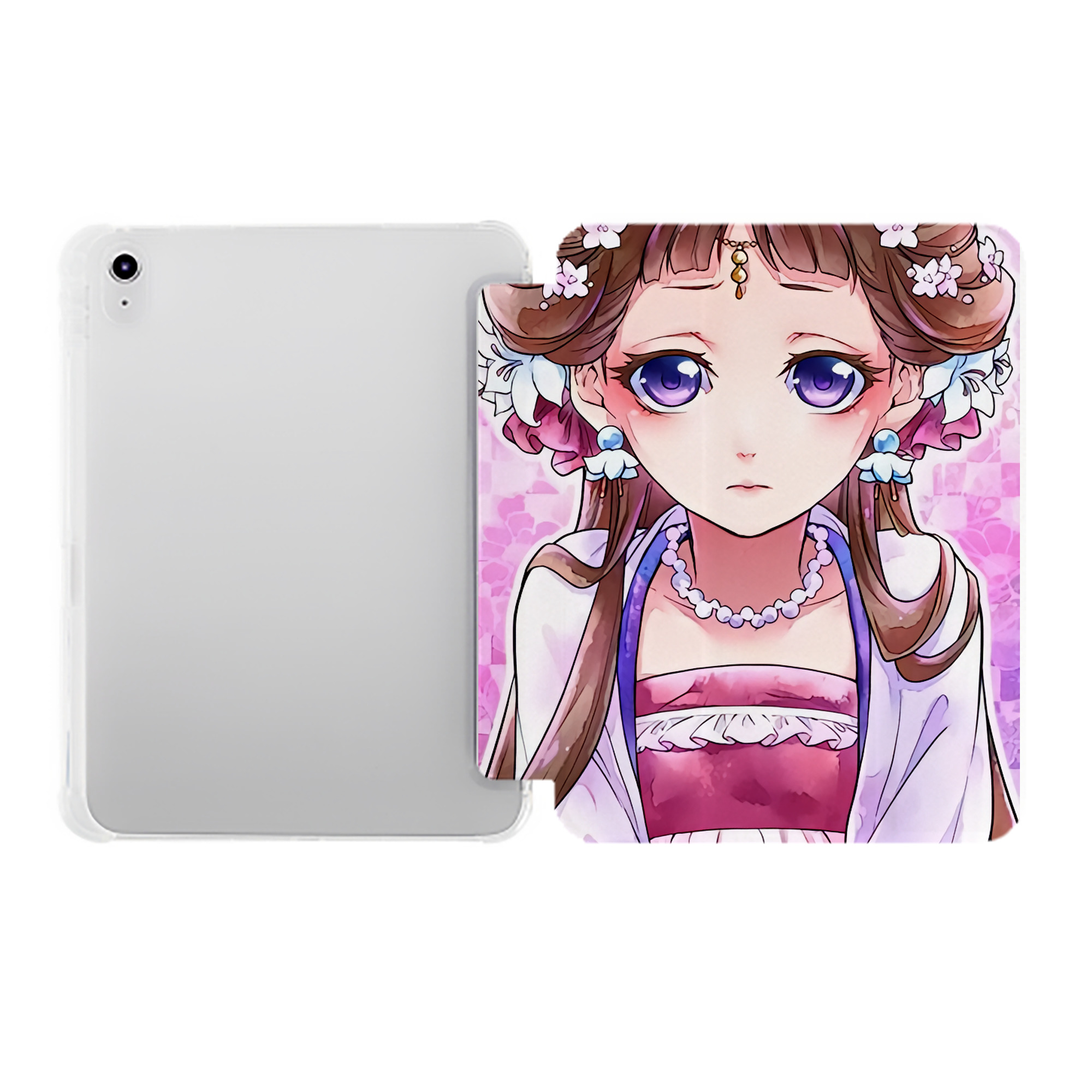 （画像用） 薬屋のひとりごと The Apothecary Diaries IPad ケース ペン収納付き 三つ折りスタンド PUレザー×シリコン 対応機種9.5/10.5/10.9インチ